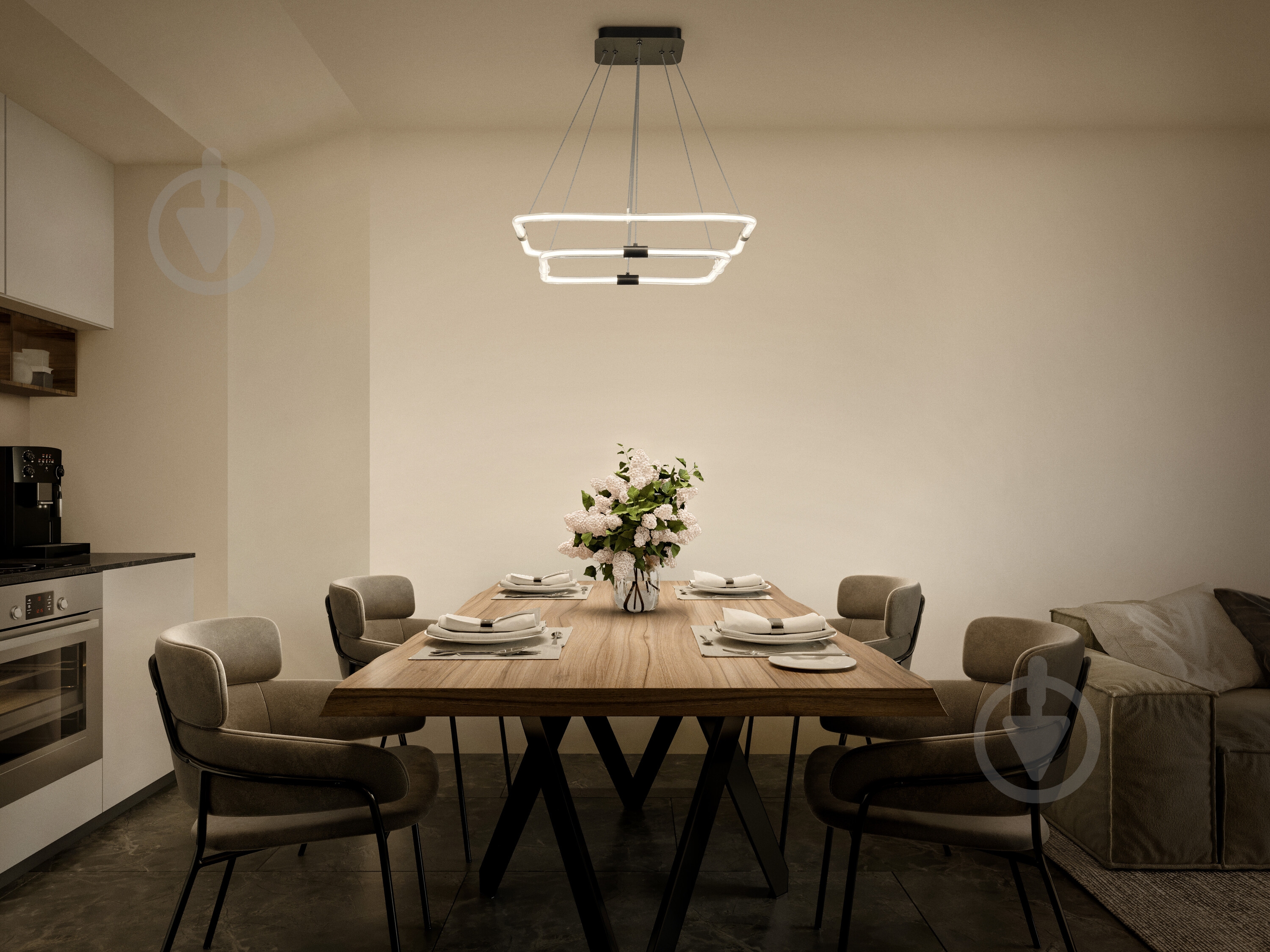Подвес Ledvance Decor Tetragon 2XPendant Click DIM 3000К 23 Вт черный - фото 10 Подвес Ledvance Decor Tetragon 2XPendant Click DIM 3000К 23 Вт черный - фото 10