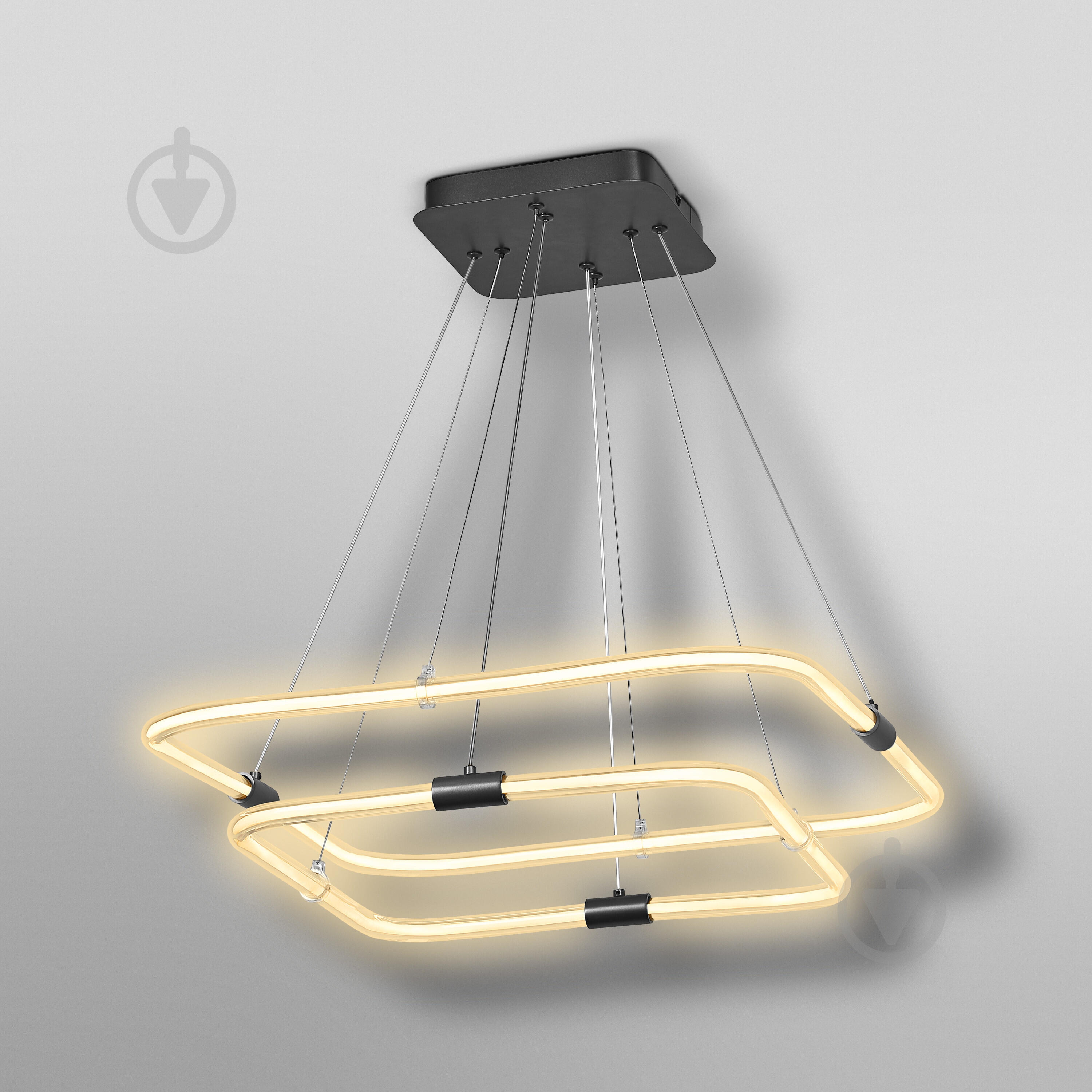 Подвес Ledvance Decor Tetragon 2XPendant Click DIM 3000К 23 Вт черный - фото 5 Подвес Ledvance Decor Tetragon 2XPendant Click DIM 3000К 23 Вт черный - фото 5