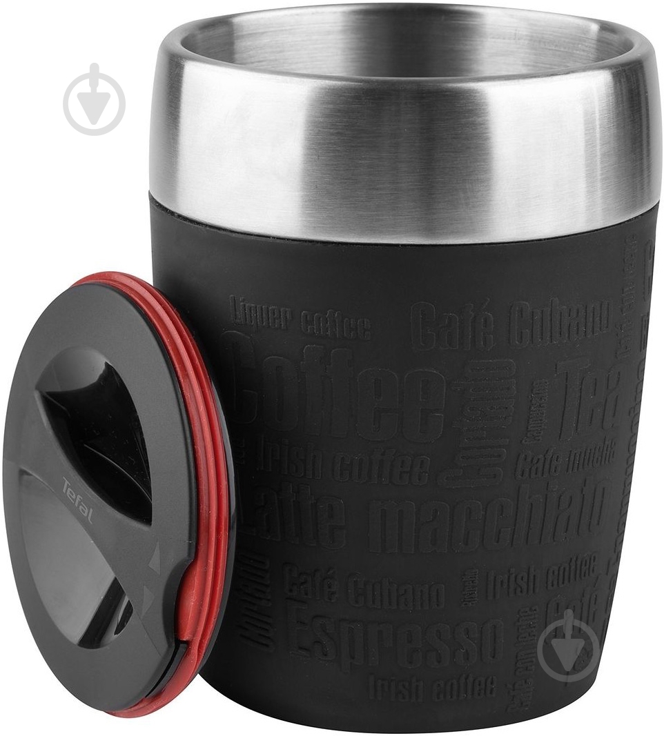 Термочашка Tefal Travel Cup 0,2 л чорна - фото 2 Термочашка Tefal Travel Cup 0,2 л чорна - фото 2
