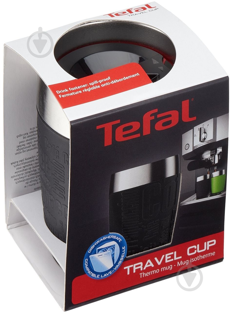 Термочашка Tefal Travel Cup 0,2 л чорна - фото 5 Термочашка Tefal Travel Cup 0,2 л чорна - фото 5