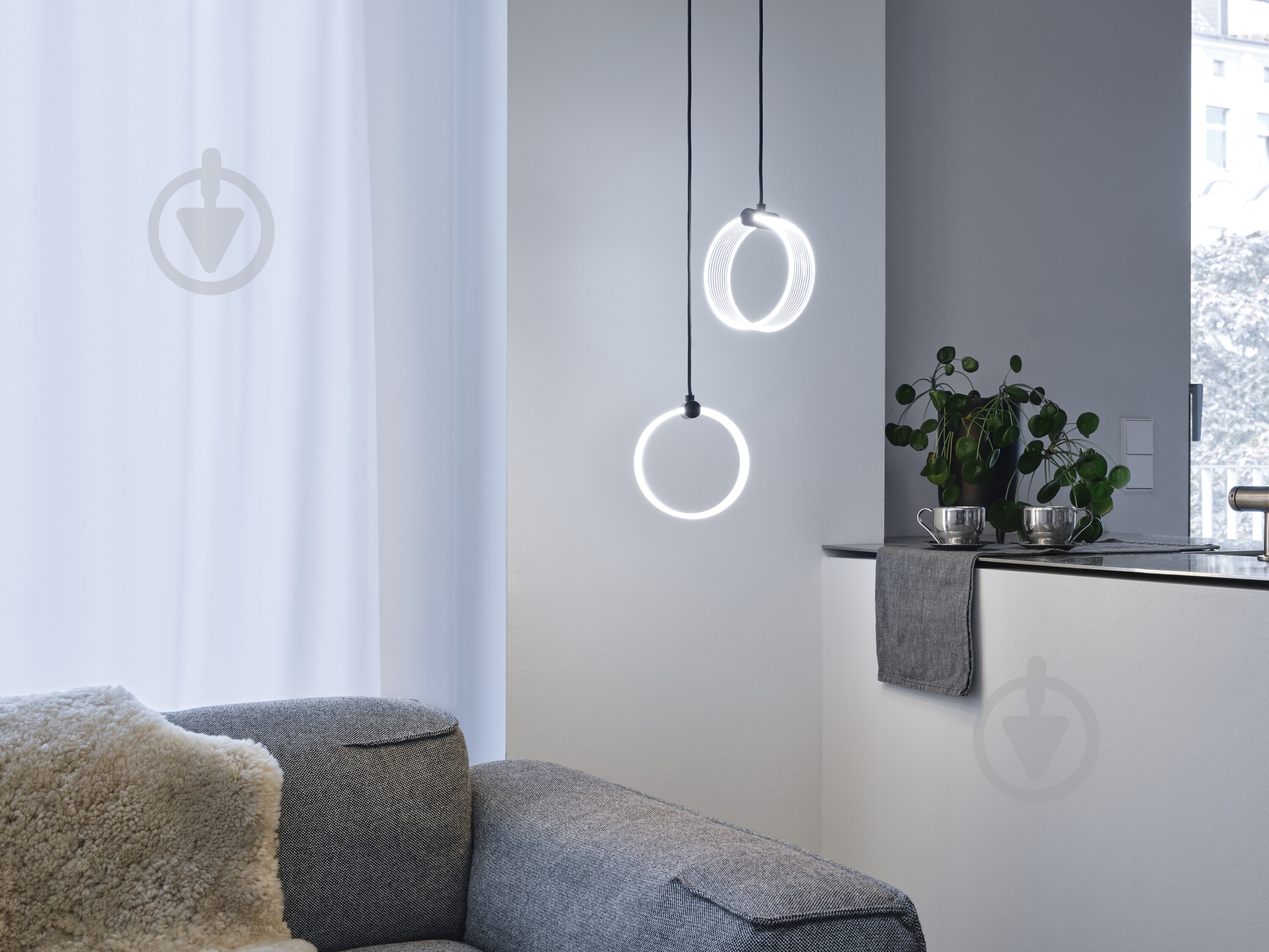 Подвес Ledvance Decor Circle 2XPendant Click CCT 3000/4200/6500K 14 Вт черный - фото 11