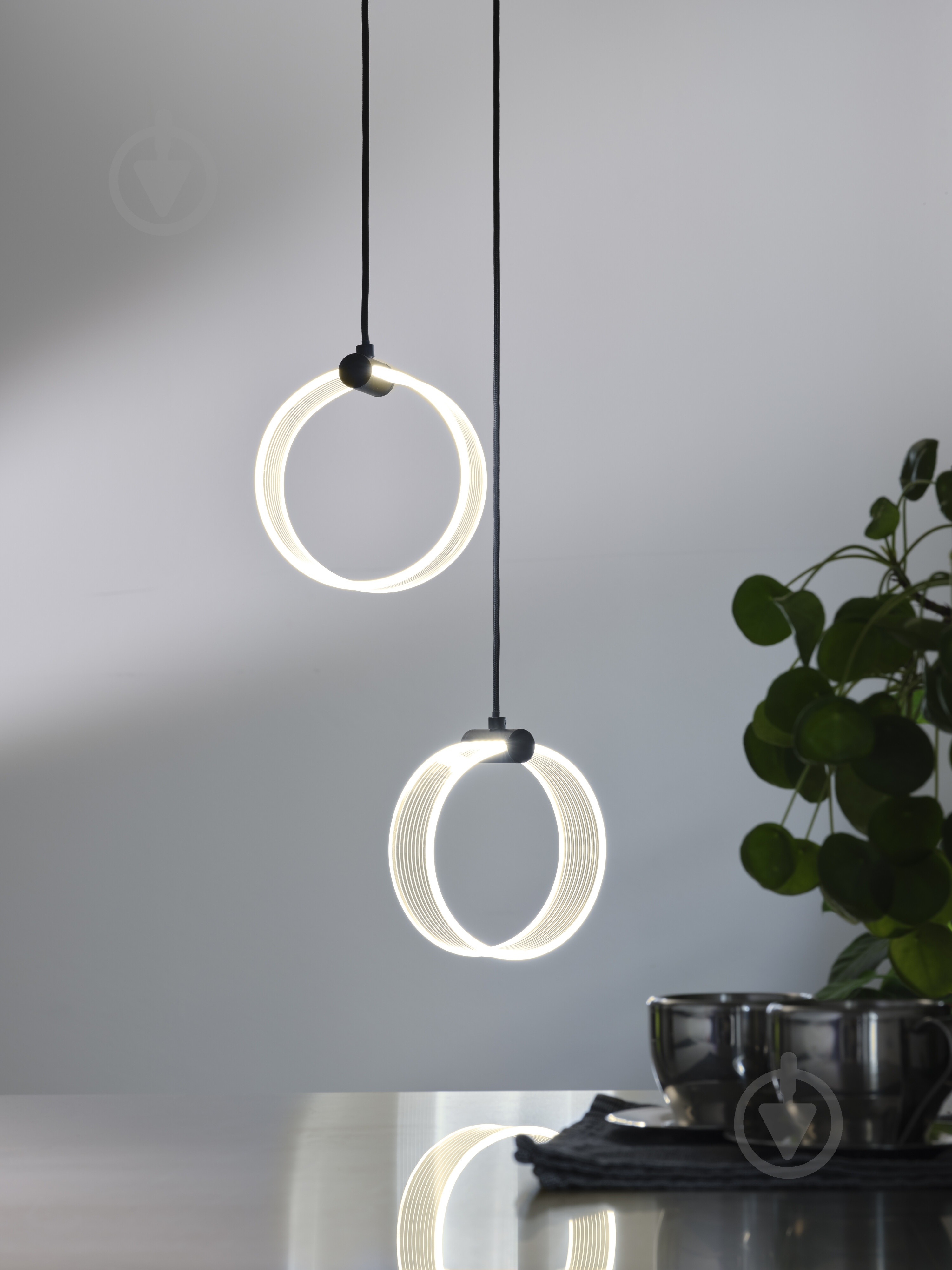 Подвес Ledvance Decor Circle 2XPendant Click CCT 3000/4200/6500K 14 Вт черный - фото 13