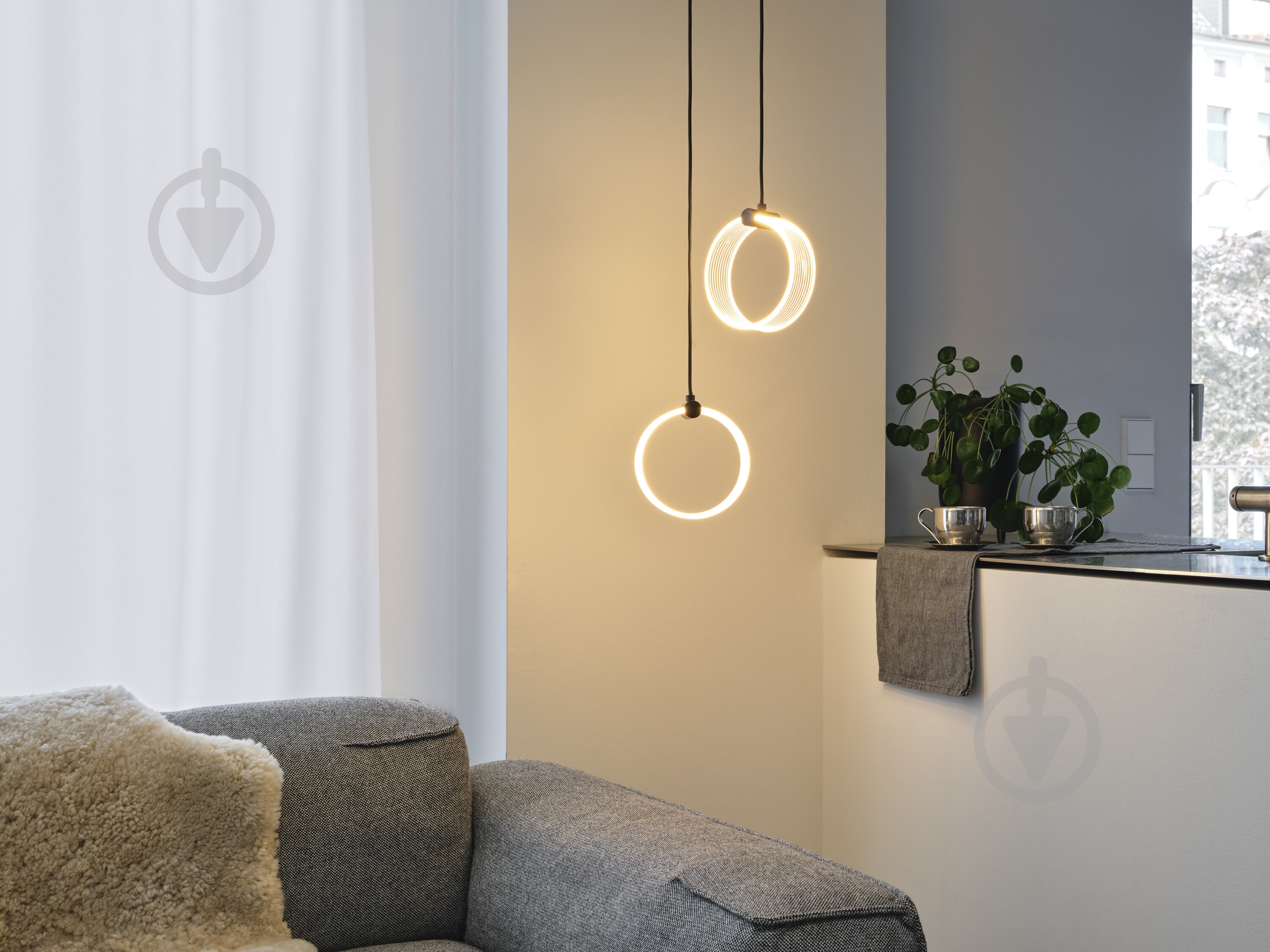 Подвес Ledvance Decor Circle 2XPendant Click CCT 3000/4200/6500K 14 Вт черный - фото 10