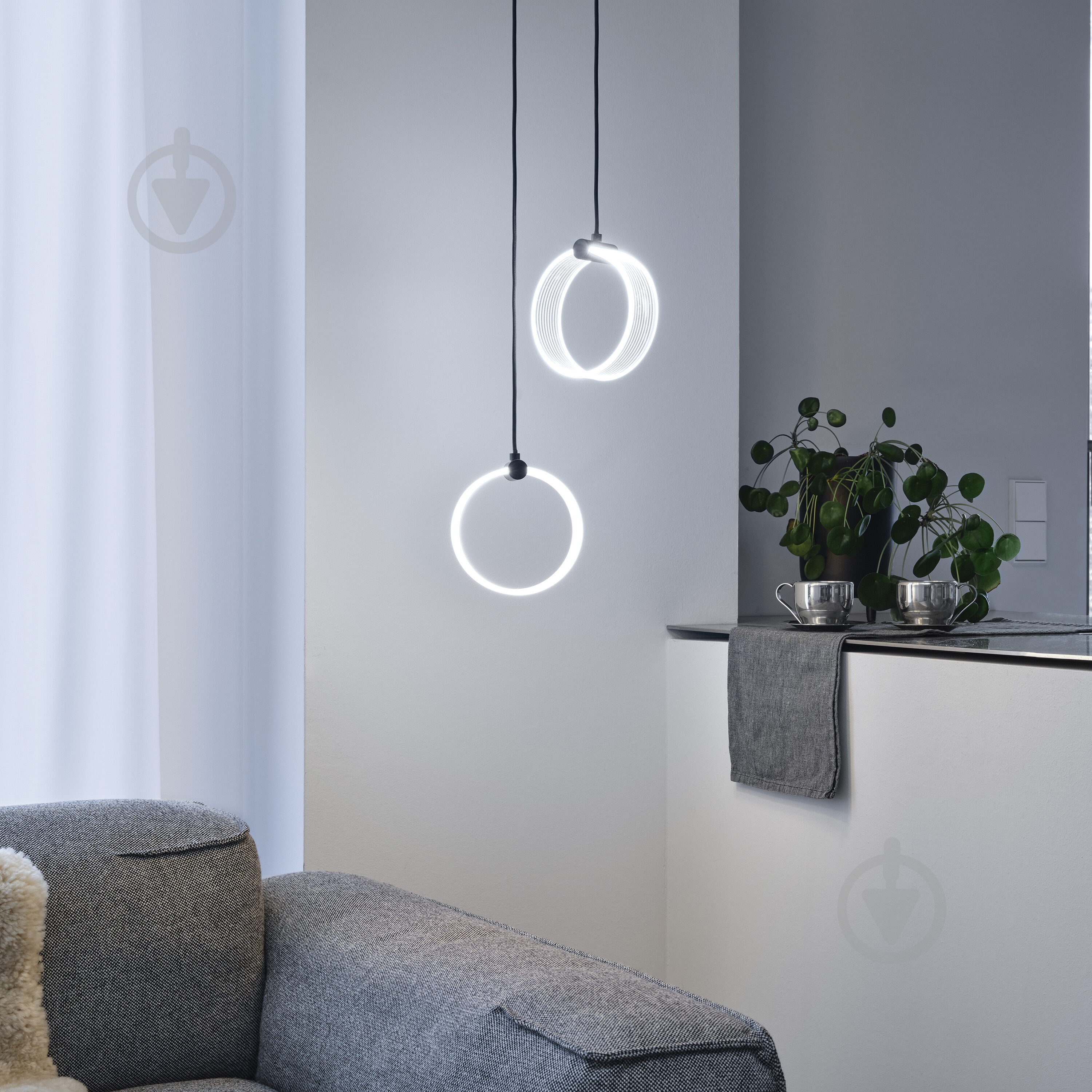 Подвес Ledvance Decor Circle 2XPendant Click CCT 3000/4200/6500K 14 Вт черный - фото 15
