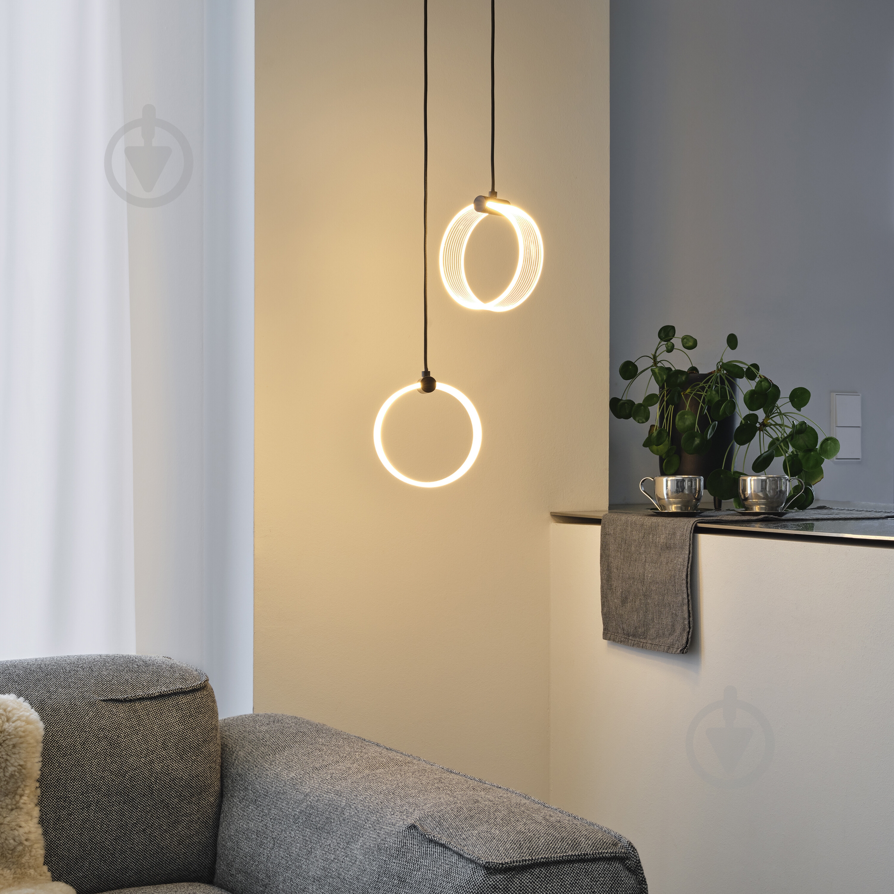 Подвес Ledvance Decor Circle 2XPendant Click CCT 3000/4200/6500K 14 Вт черный - фото 17
