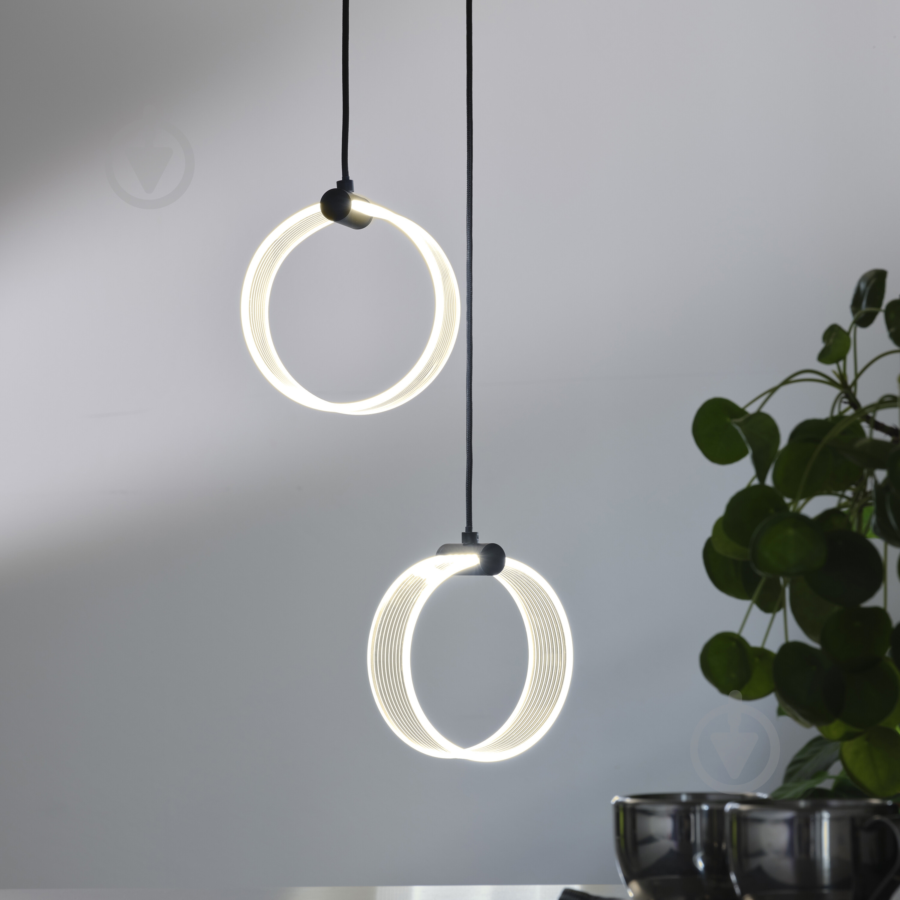 Подвес Ledvance Decor Circle 2XPendant Click CCT 3000/4200/6500K 14 Вт черный - фото 14