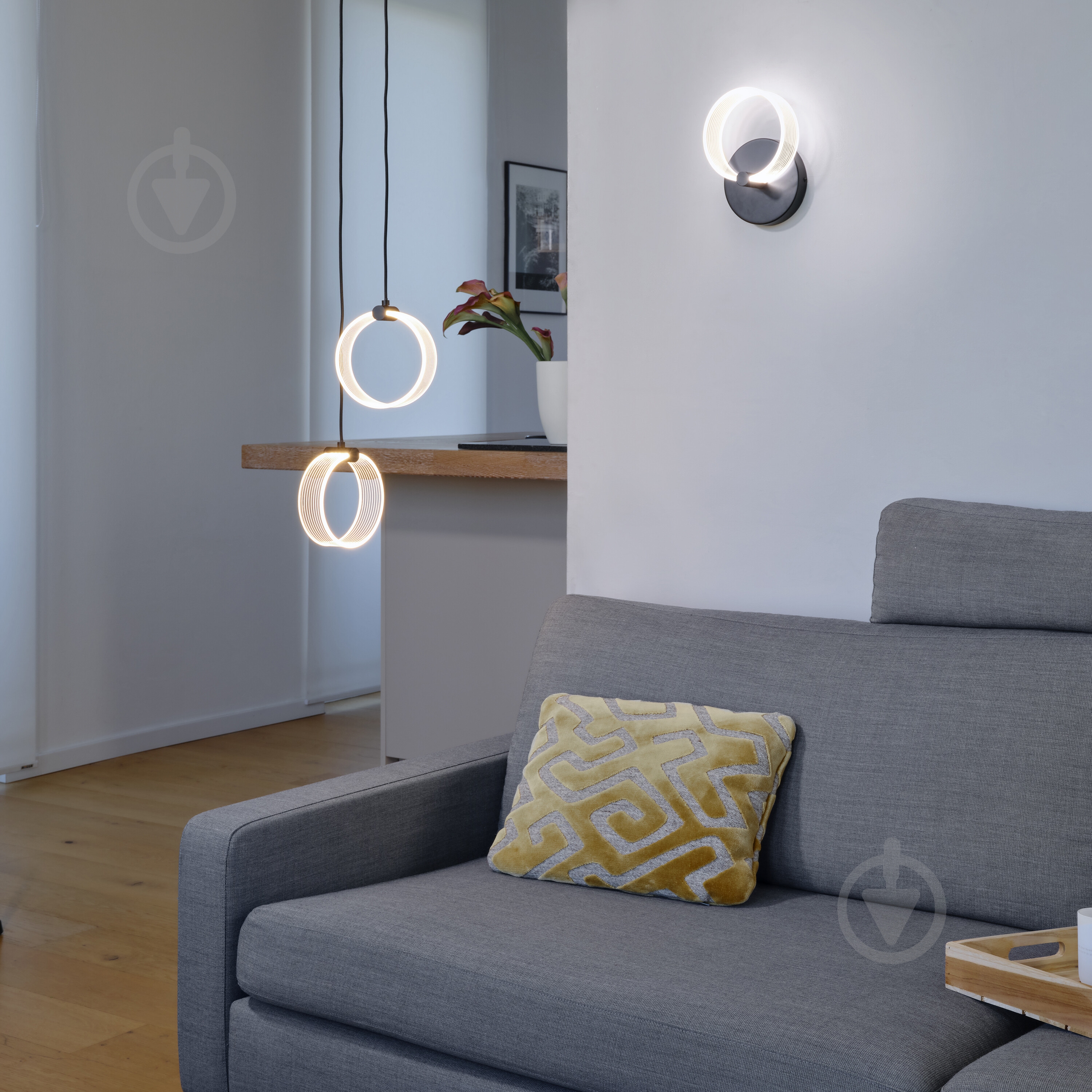 Подвес Ledvance Decor Circle 2XPendant Click CCT 3000/4200/6500K 14 Вт черный - фото 25