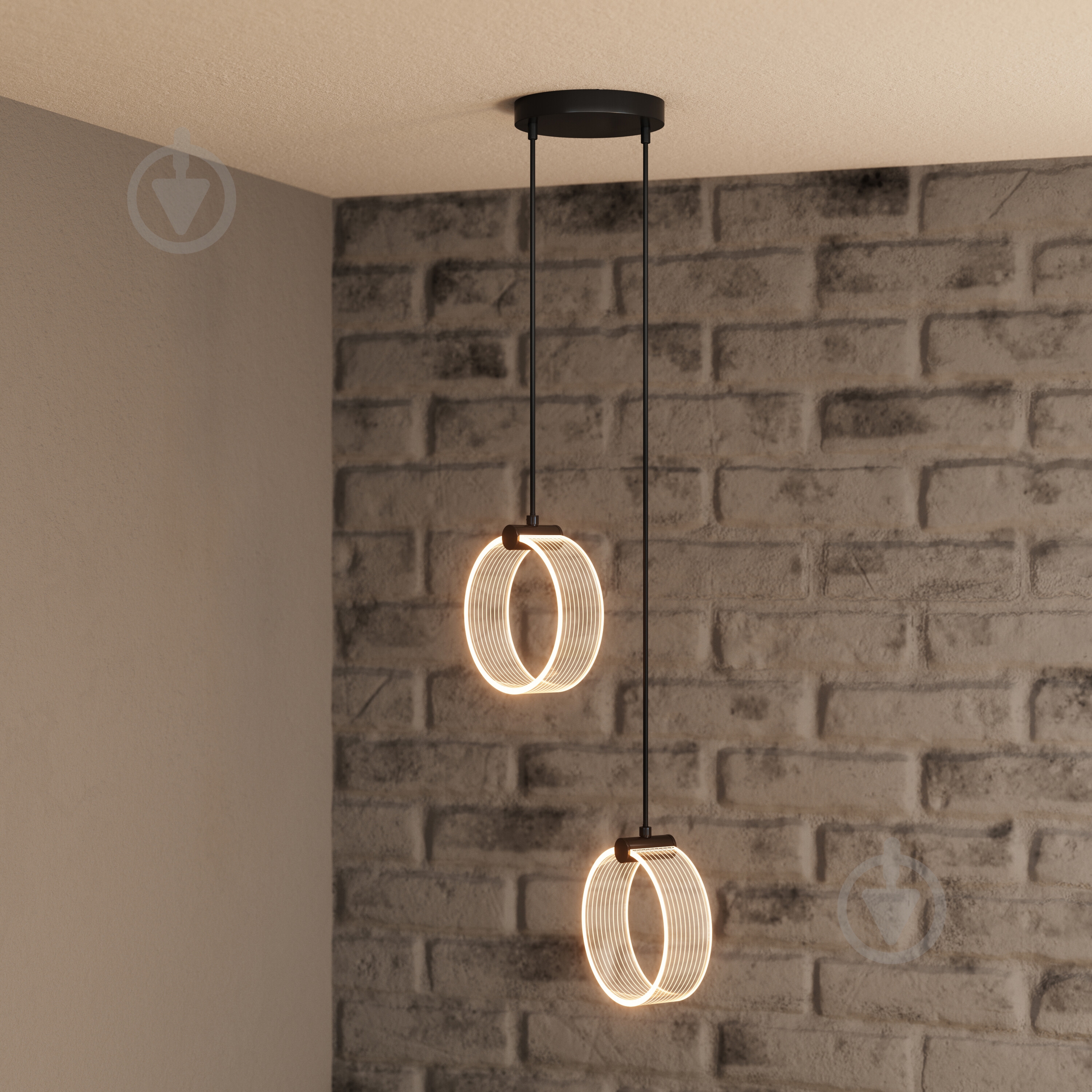 Подвес Ledvance Decor Circle 2XPendant Click CCT 3000/4200/6500K 14 Вт черный - фото 8