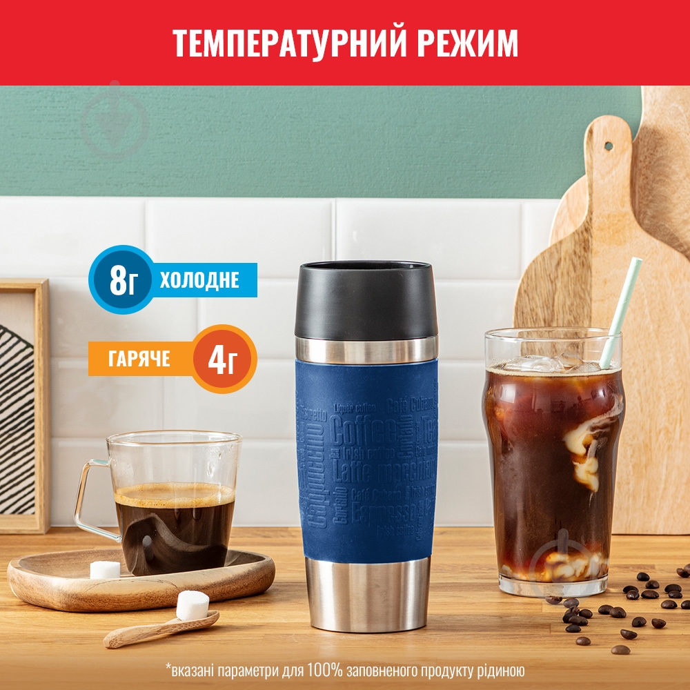 Термочашка Tefal Travel Mug Fun 0,36 л K3082114 - фото 2 Термочашка Tefal Travel Mug Fun 0,36 л K3082114 - фото 2