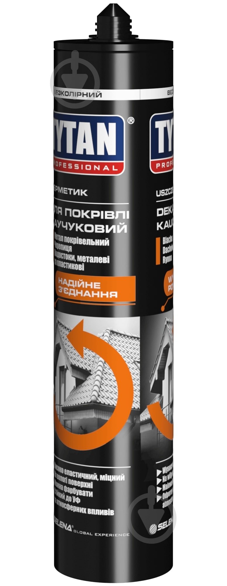 Герметик Tytan Professional для покрівлі каучуковий безбарвний 280 мл - фото 2