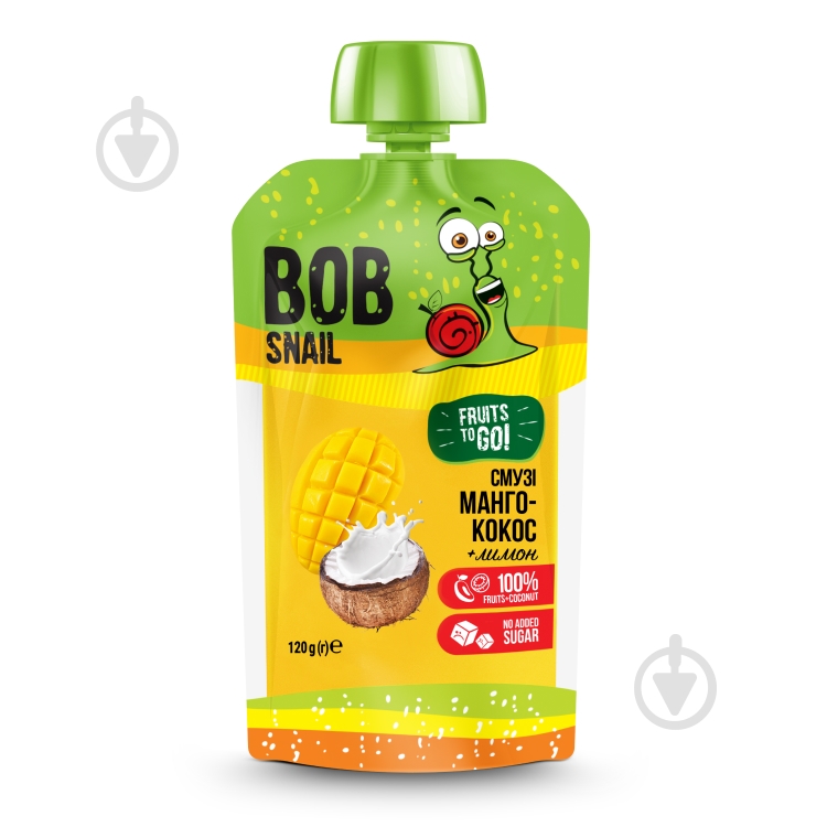Смузи Bob Snail Манго-Кокос 120 г - фото 1