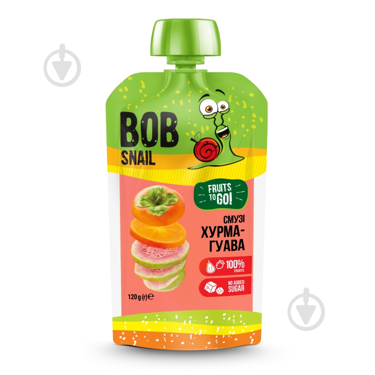 Смузі BobSnail Хурма-гуава 120 г - фото 1