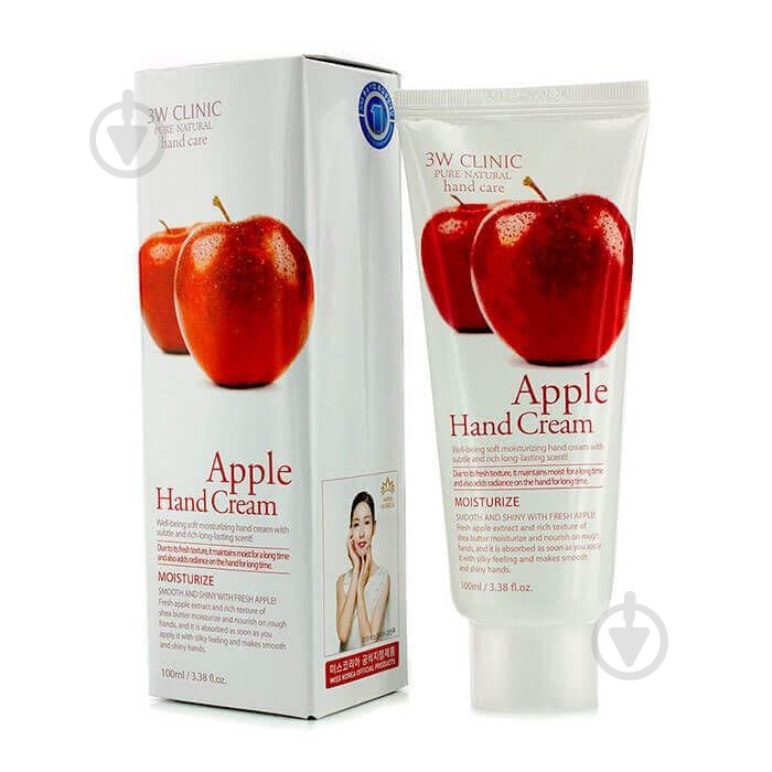 Крем для рук 3W Clinic Apple Hand Cream 100 мл - фото 1 Крем для рук 3W Clinic Apple Hand Cream 100 мл - фото 1