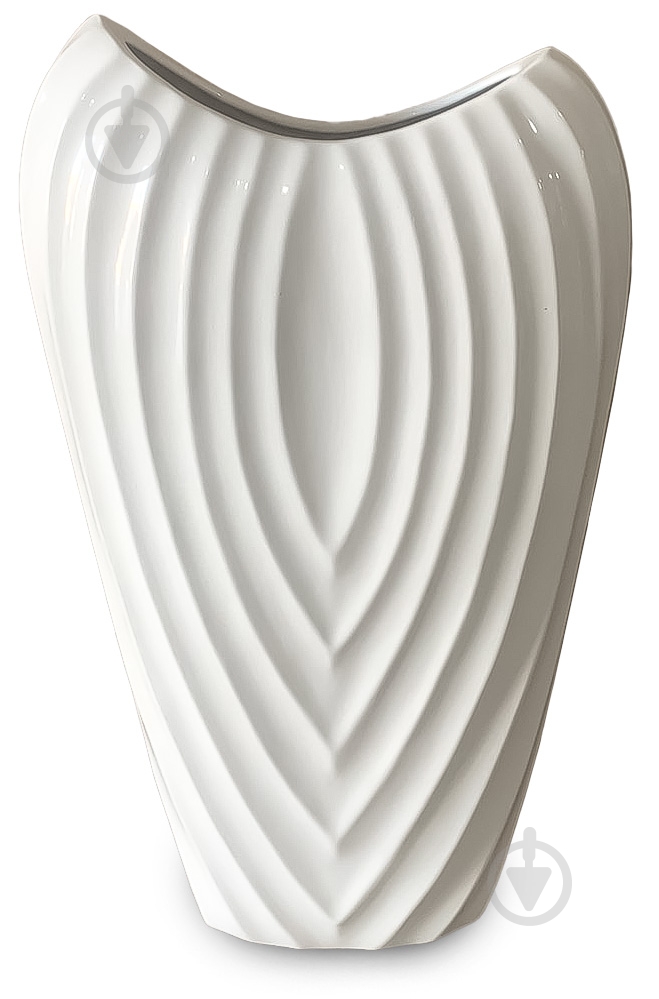 Ваза Лада белая 38 см - фото 1 Ваза Лада белая 38 см - фото 1