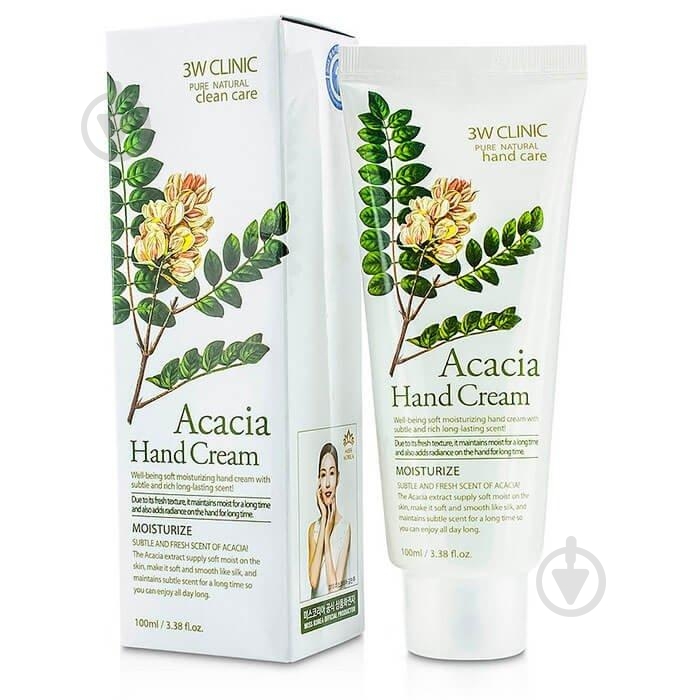 Крем для рук 3W Clinic Acacia 100 мл - фото 1 Крем для рук 3W Clinic Acacia 100 мл - фото 1