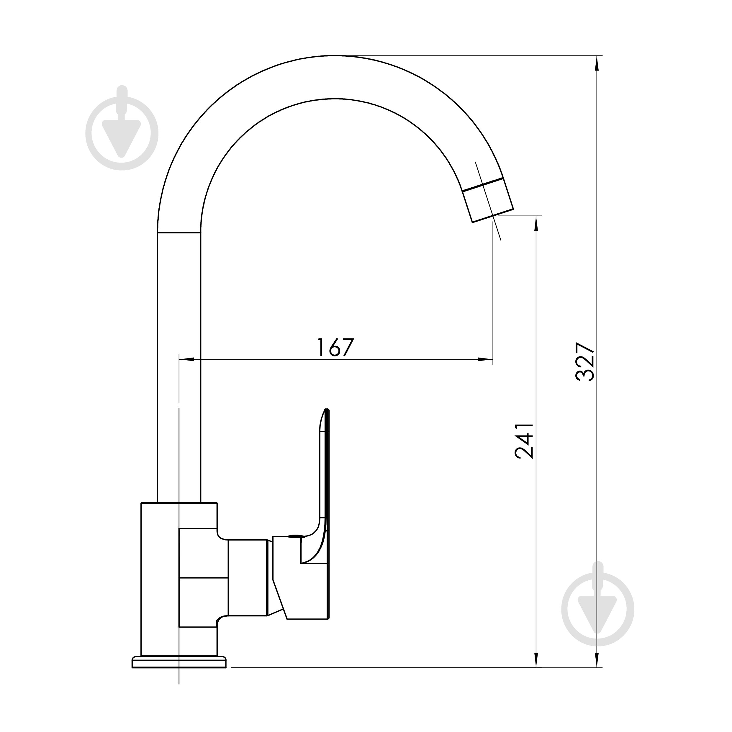 Смеситель для кухни RJ PRIZE, хром RJFA069-05CH - фото 2 Смеситель для кухни RJ PRIZE, хром RJFA069-05CH - фото 2