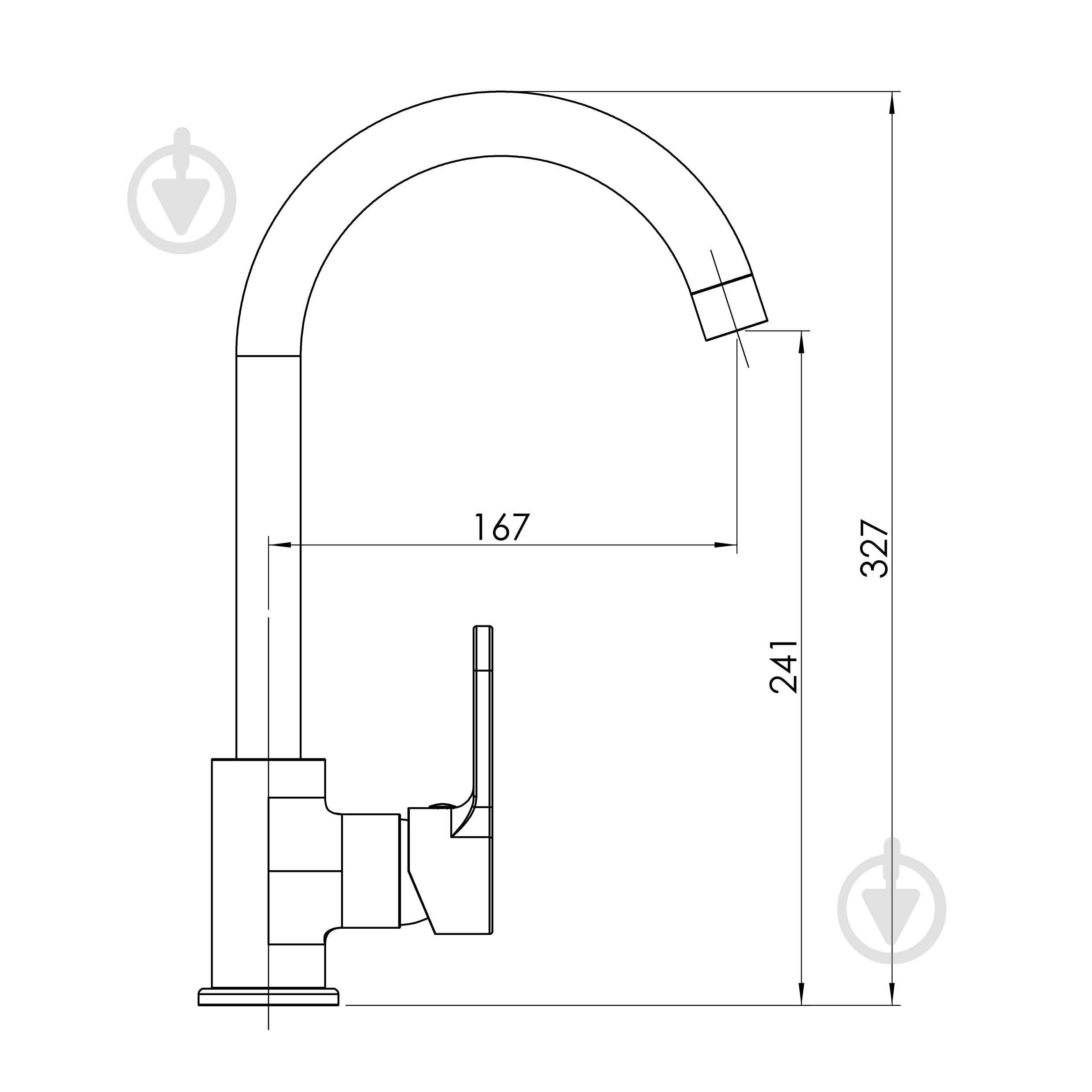 Змішувач для кухні RJ VENUS, хром RJFA092-03CH - фото 2 Змішувач для кухні RJ VENUS, хром RJFA092-03CH - фото 2