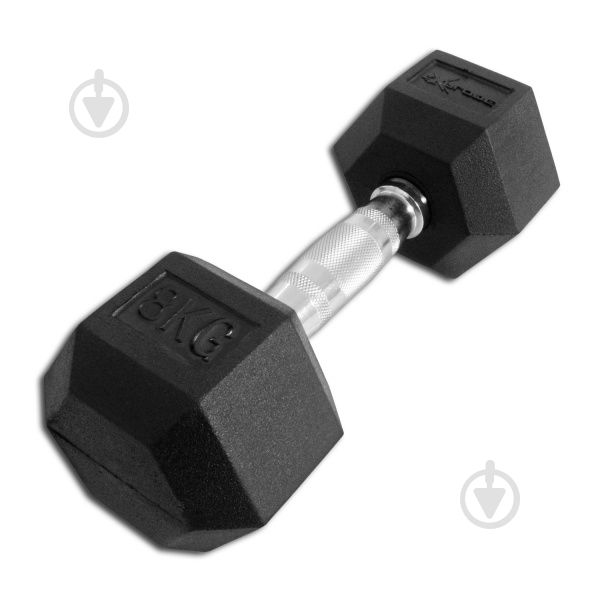 Гантель InterAtletika PD-108-08 гексагональная Explode 8 кг черный - фото 4