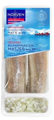 Сельдь Norven Матиас филе 250 г - фото 1 Сельдь Norven Матиас филе 250 г - фото 1