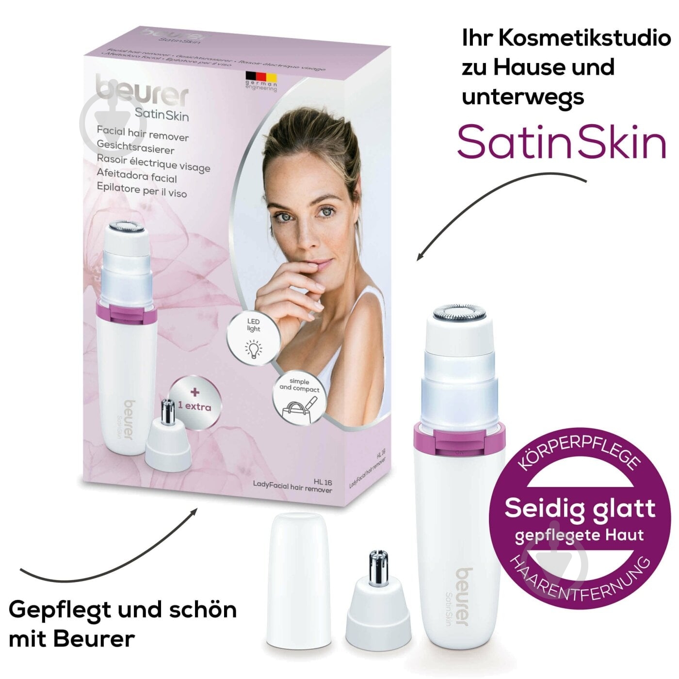 Эпилятор для лица Beurer HL 16 - фото 6 Эпилятор для лица Beurer HL 16 - фото 6