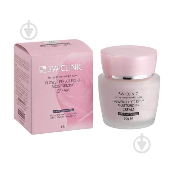 Крем для лица день-ночь 3W Clinic Flower Effect Extra Moisture Cream 50 мл - фото 1 Крем для лица день-ночь 3W Clinic Flower Effect Extra Moisture Cream 50 мл - фото 1