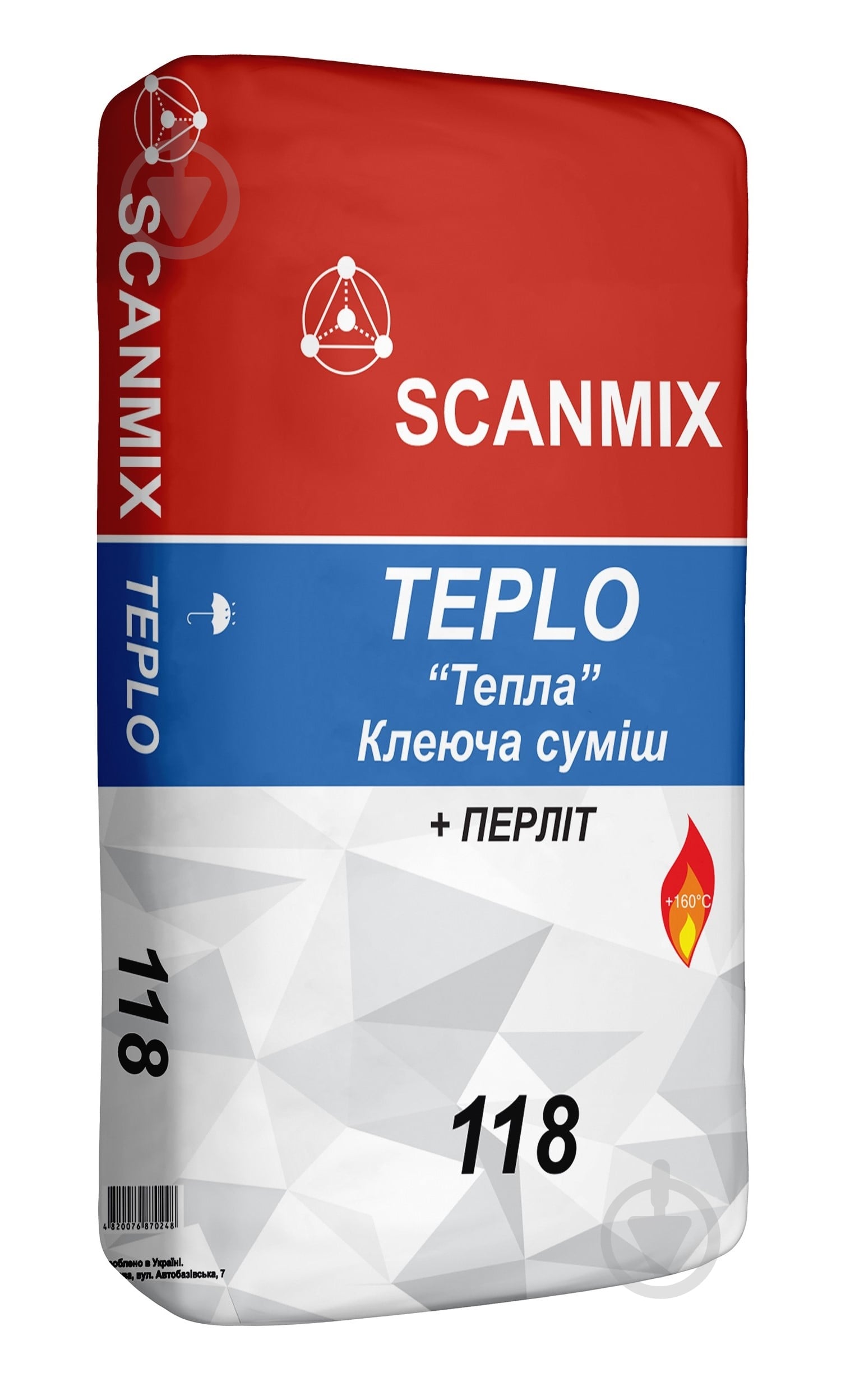 Клей для камінів SCANMIX TEPLO 118 20 кг - фото 1