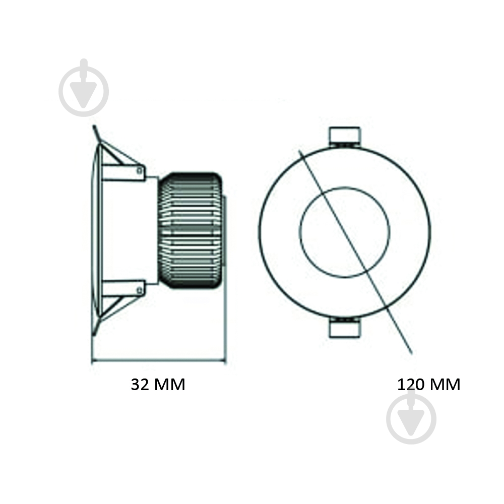 Світильник вбудовуваний (Downlight) HOROZ ELECTRIC ALEXA-12 3CCT 12 Вт 3000-4000-6500 К білий 016-048-1012-010 - фото 2