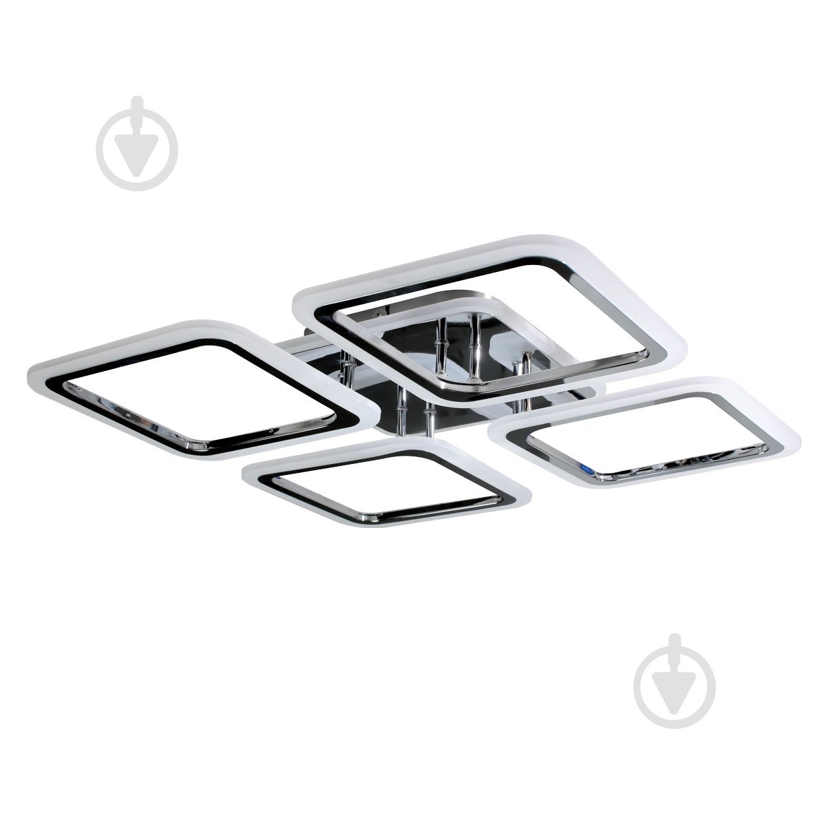 Люстра світлодіодна Accento lighting RGB Elbe AP S 4 з пультом ДК 90 Вт хром - фото 4