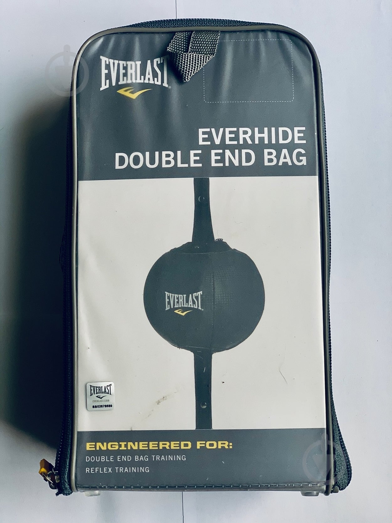 Груша Everlast PU Double End 20 см черный с серым - фото 4