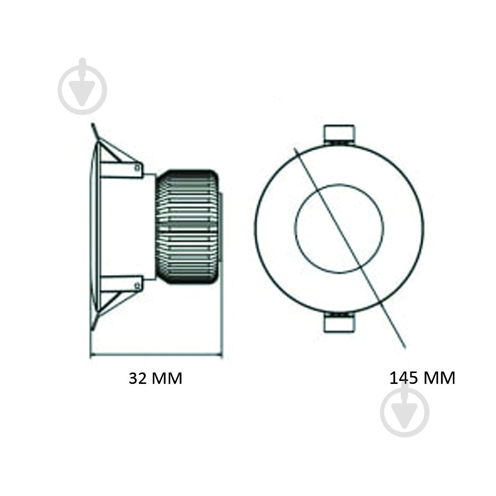 Світильник вбудовуваний (Downlight) HOROZ ELECTRIC ALEXA-20 3CCT 20 Вт 3000-4000-6500 К білий 016-048-1020-010 - фото 2