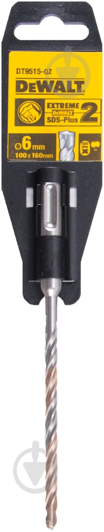 Бур DeWalt EXTREME2  SDS-plus 6x160 мм DT9515 - фото 1