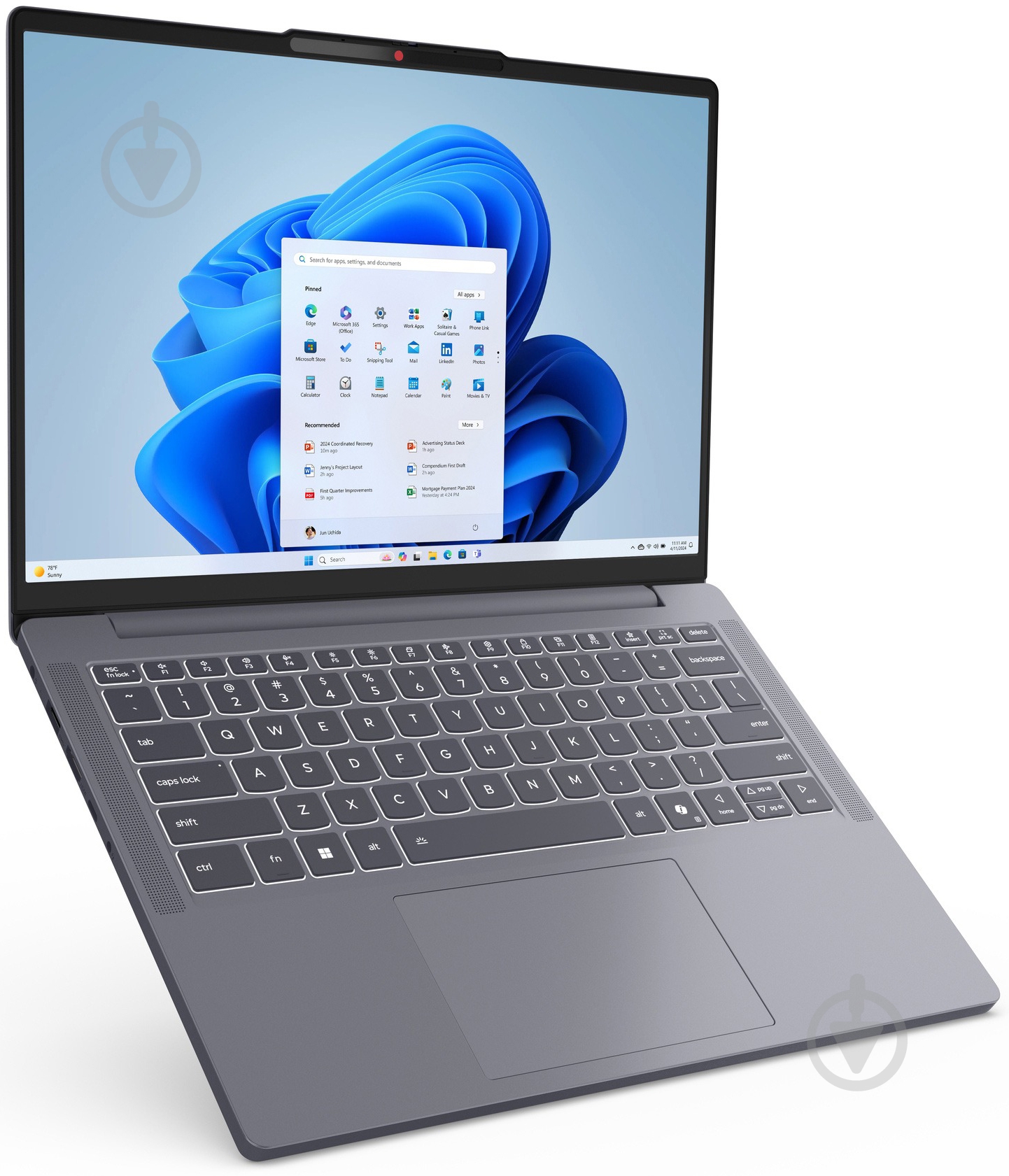 Ноутбук Lenovo Ideapad Slim 3 14IRH10 14" (83K000AVRA) luna grey - фото 13 Ноутбук Lenovo Ideapad Slim 3 14IRH10 14" (83K000AVRA) luna grey - фото 13