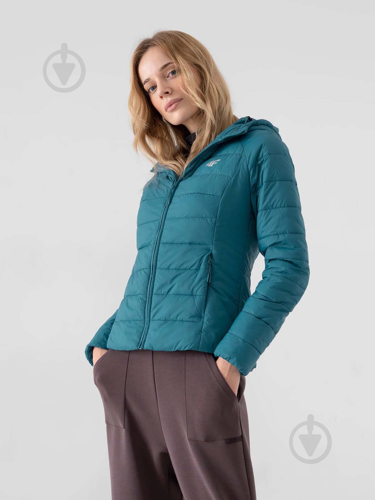 Куртка женская 4F H4Z21-KUDP009-35S р.2XL бирюзовая - фото 3 Куртка женская 4F H4Z21-KUDP009-35S р.2XL бирюзовая - фото 3