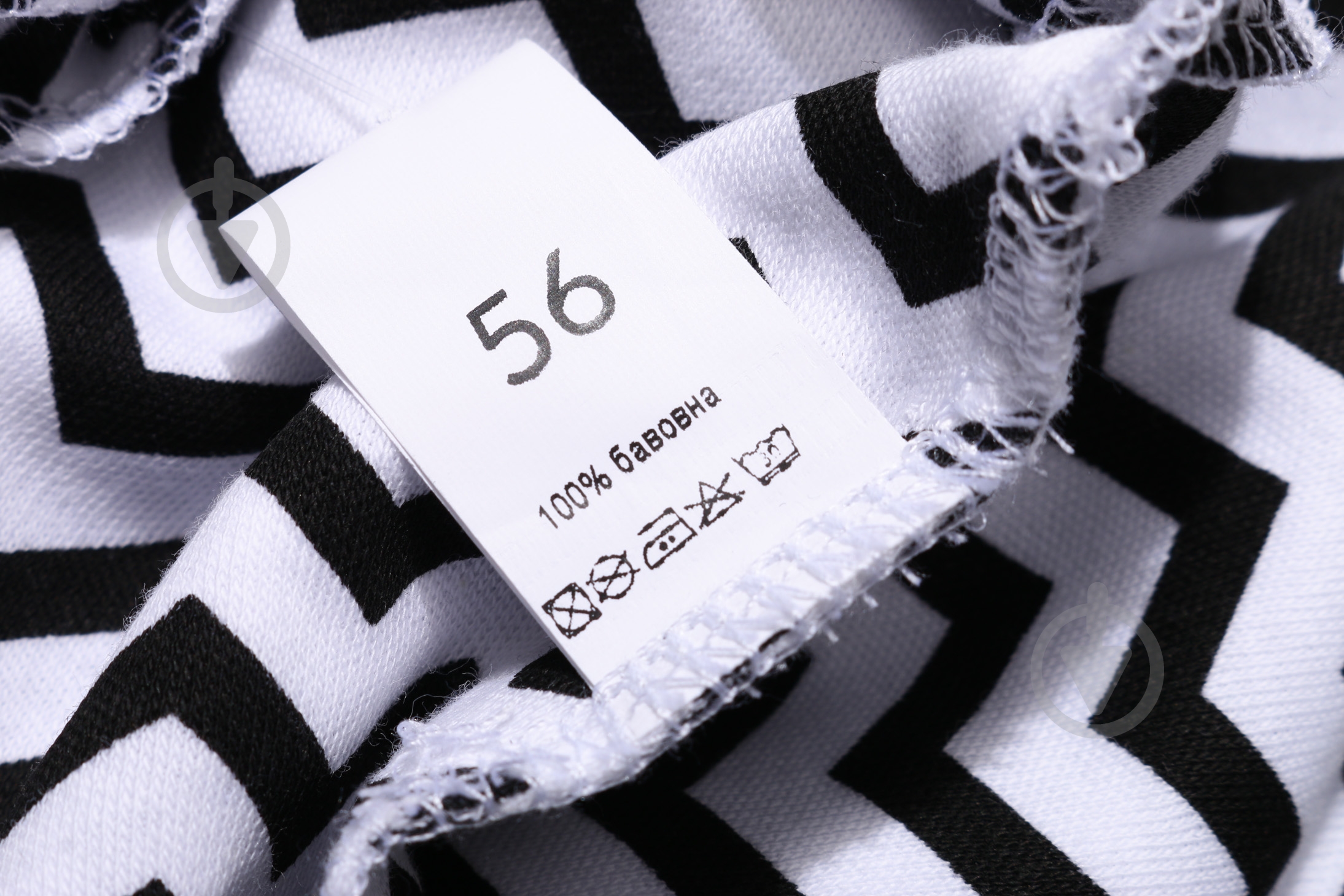 Боди унисекс Bambinelli Зигзаг р.56 черный с белым - фото 6