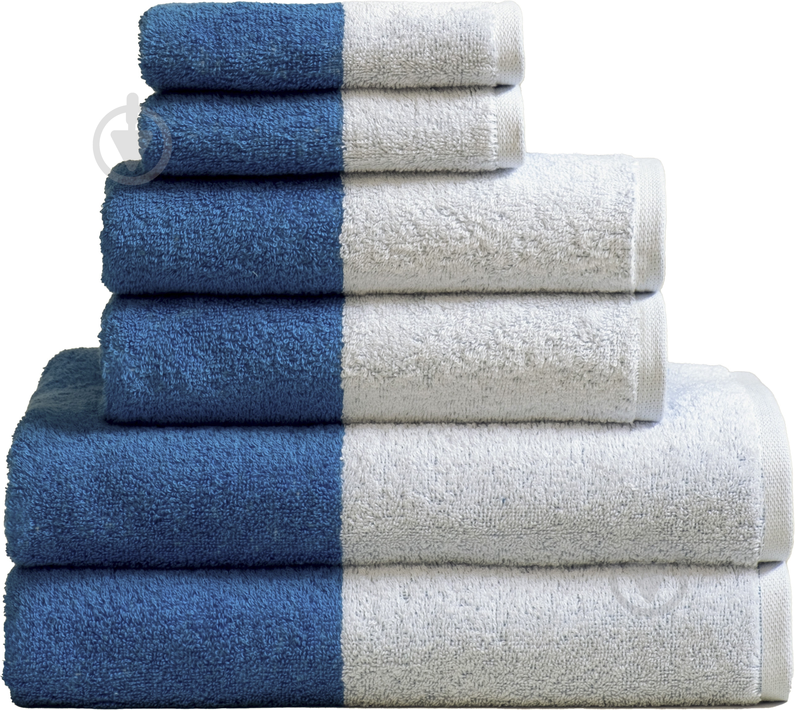 Полотенце 40x50 см белый с синим ABC - фото 1