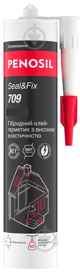 Клей-герметик PENOSIL Seal&Fix 709 гібридний 290 мл коричневий - фото 2