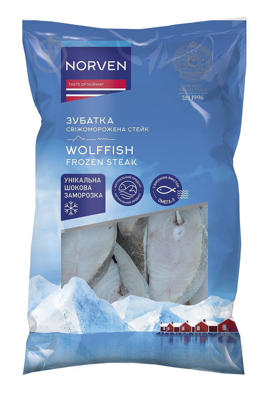 Зубатка свежемороженая стейк - фото 1