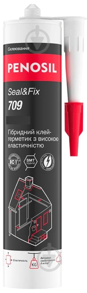 Клей-герметик PENOSIL Seal&Fix 709 гибридный 290 мл серый - фото 2