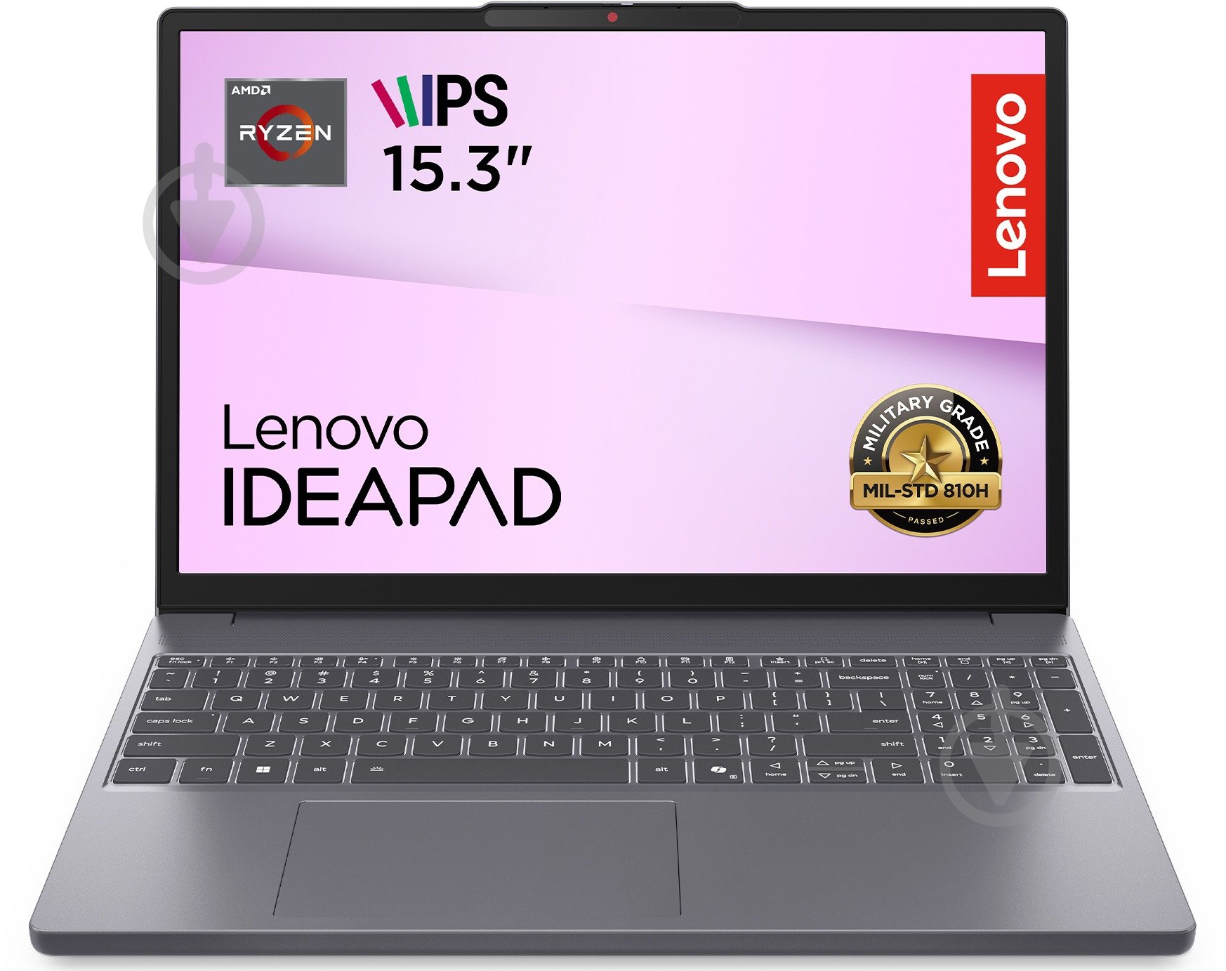Ноутбук Lenovo ideapad Slim 3 15ARP10 15,3" (83K700ADRA) luna grey - фото 1