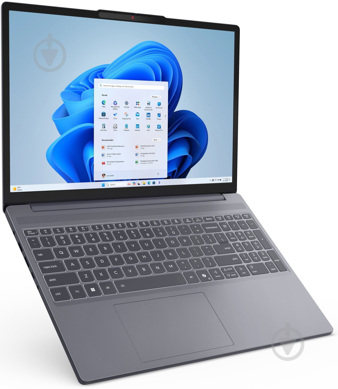 Ноутбук Lenovo ideapad Slim 3 15ARP10 15,3" (83K700ADRA) luna grey - фото 13