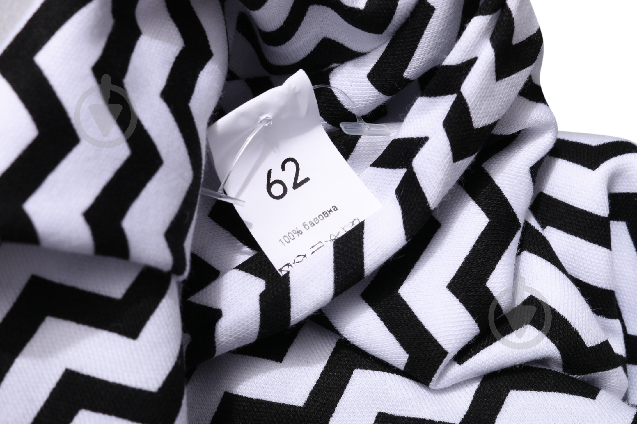 Боди детское для девочки для мальчика унисекс Bambinelli зигзаг р.80 черно-белый - фото 6