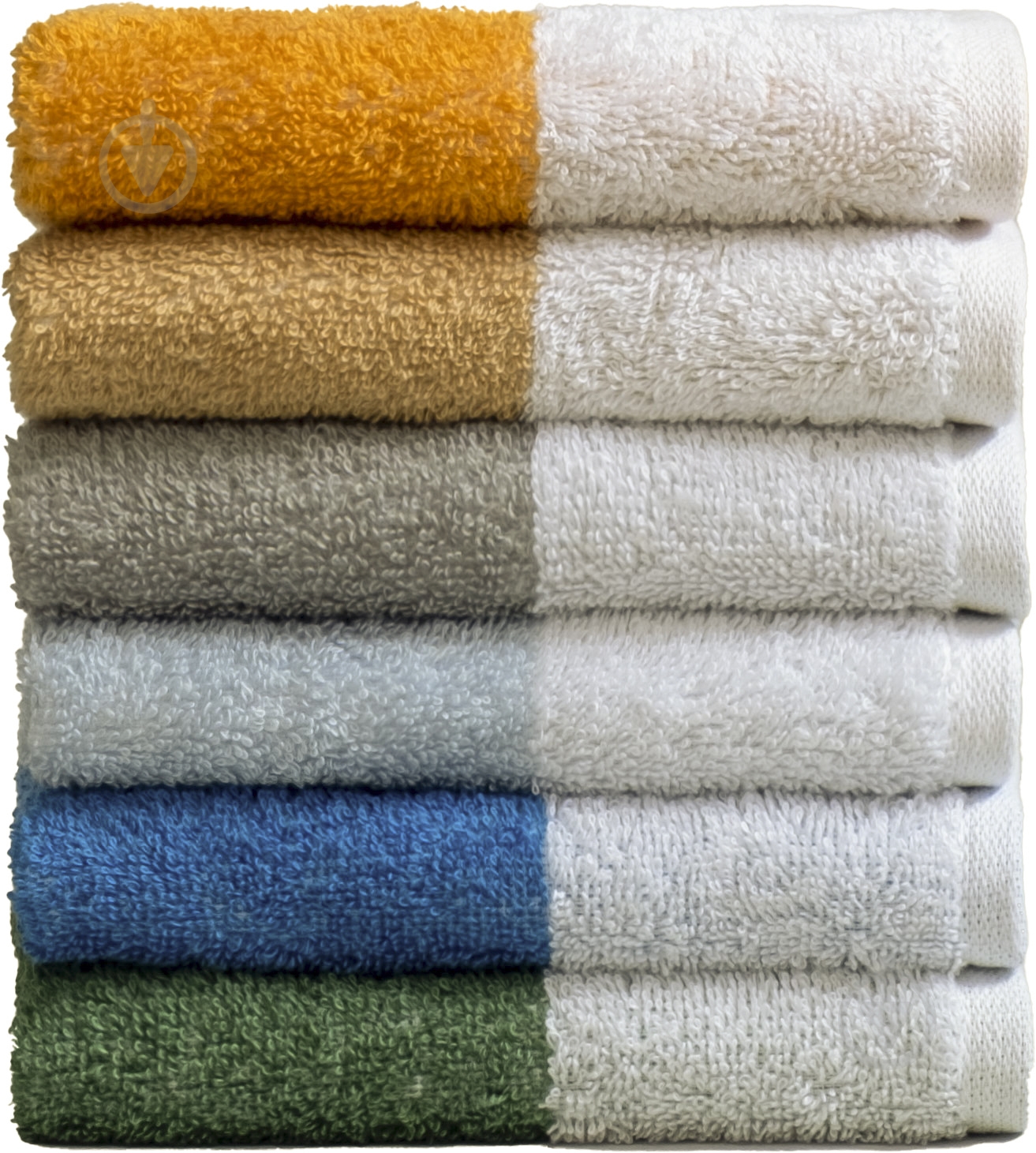 Рушник 40x50 см білий із блакитним ABC - фото 3