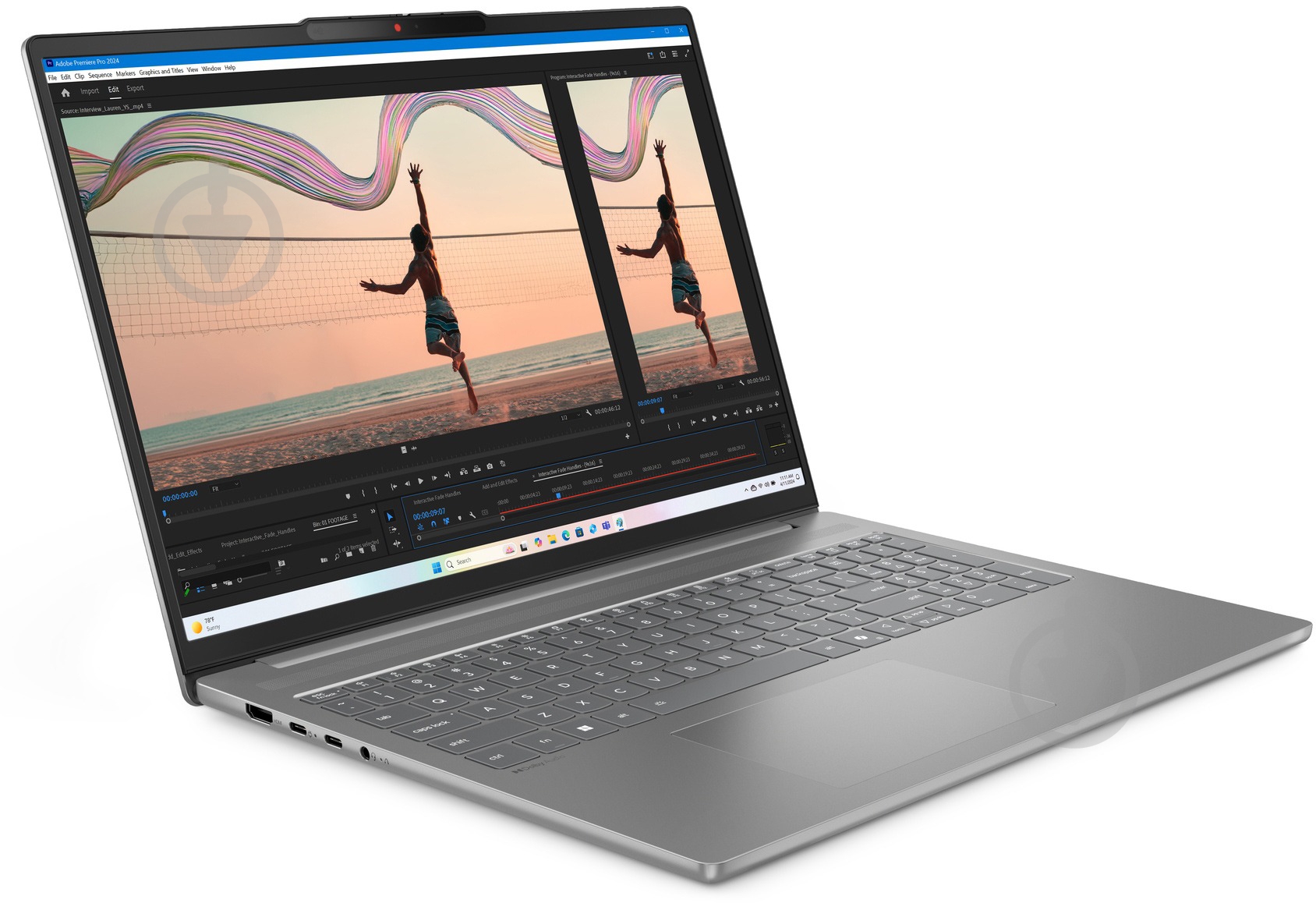 Ноутбук Lenovo ideapad Slim 5 16ARP10 16" (83HU0031RA) luna grey - фото 10