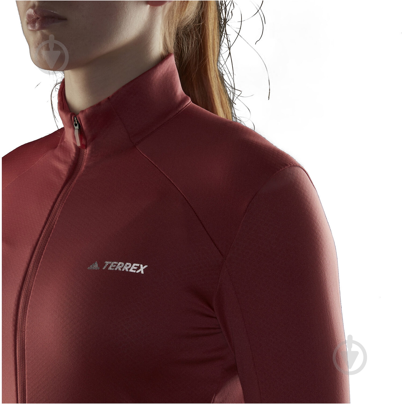 Джемпер Adidas Terrex Multi FZ HH9042 р.L бордовый - фото 2