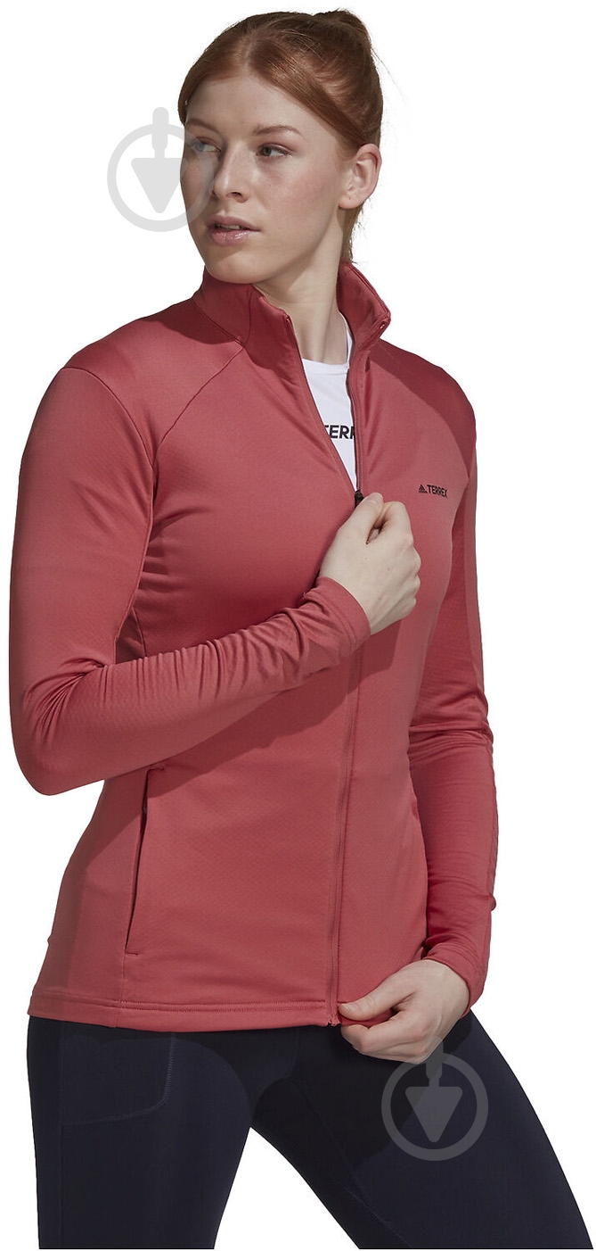 Джемпер Adidas Terrex Multi FZ HH9042 р.L бордовый - фото 3