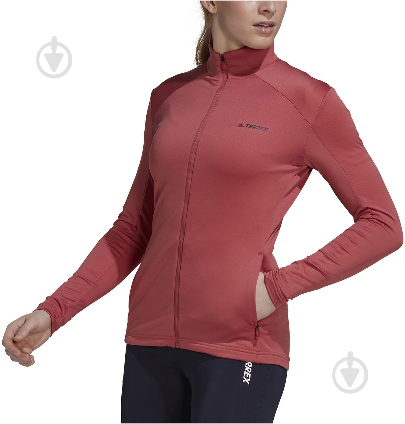 Джемпер Adidas Terrex Multi FZ HH9042 р.L бордовый - фото 5