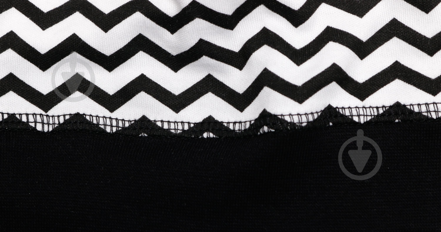 Шапочка Bambinelli Зигзаг р.35 білий із чорним - фото 3