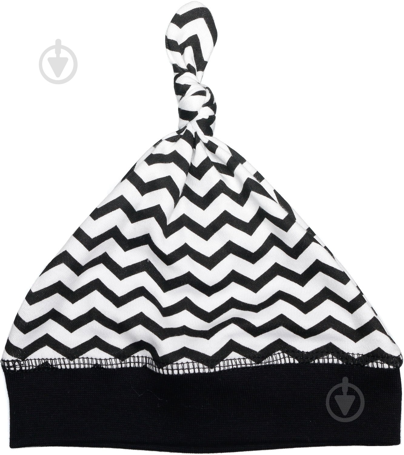 Шапочка детская Bambinelli зигзаг 6-9 месяцев черно-белый - фото 1