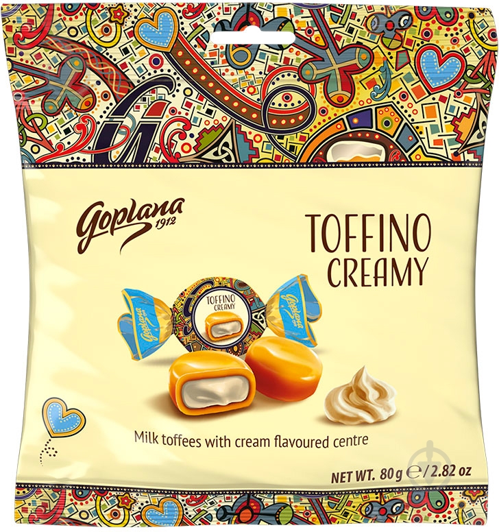 Цукерки Goplana 80 г (Toffino Creamy) - фото 1