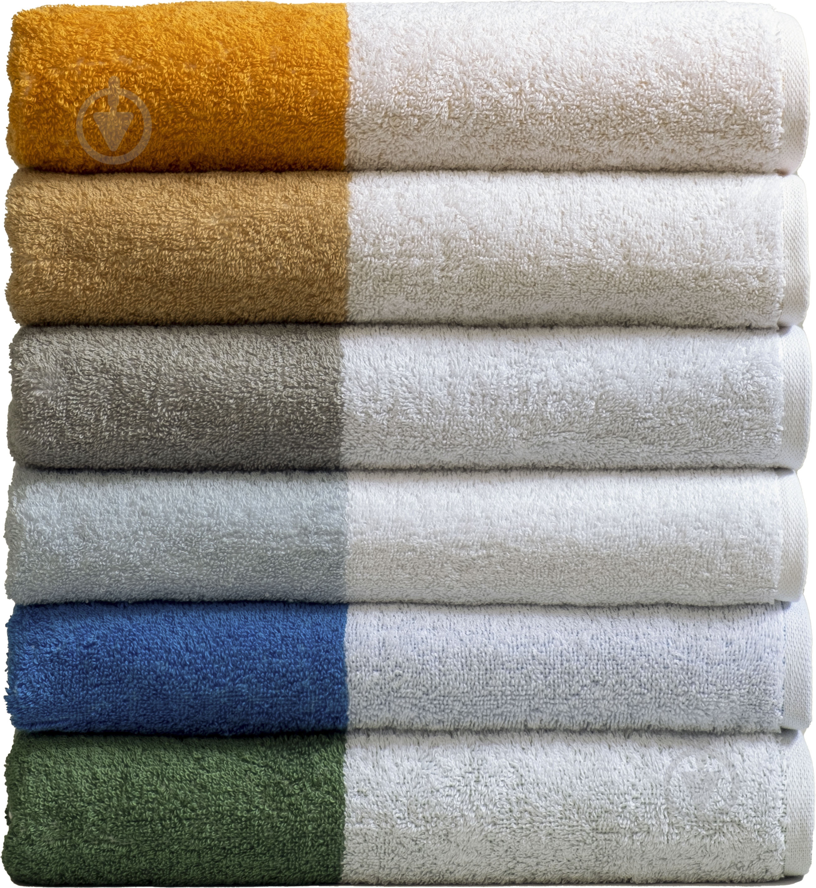 Рушник 50x100 см білий із сірим ABC - фото 3 Рушник 50x100 см білий із сірим ABC - фото 3